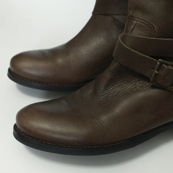 Matisse Brown Leather Round-Toe, Side Zipper Closure Women's Boots. Size-8.5 - Picture 8 of 16